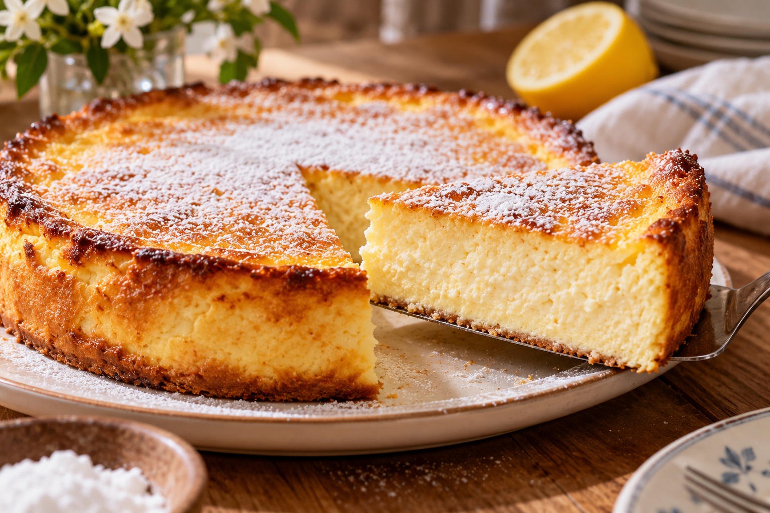 Receta fácil de tarta de ricota sin masa para disfrutar con mate