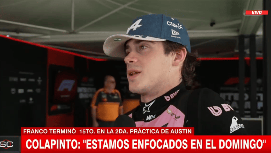 Colapinto reconoció que hay margen para mejorar. 