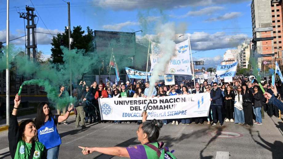 La semana pasada hubo una marcha universitaria. Foto: Cecilia Maletti. 