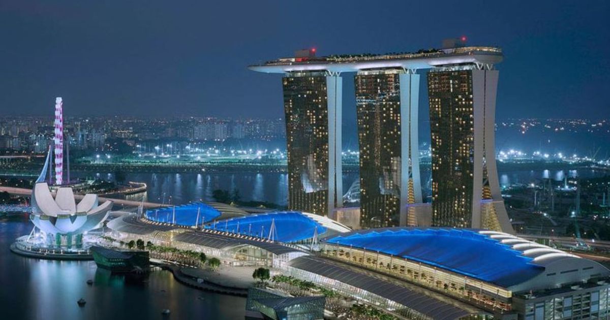 La Fórmula 1 desde las alturas del Marina Bay Sands en Singapur