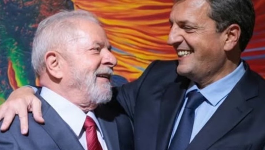 Luiz Inácio Lula da Silva recibió el apoyo de Sergio Massa. Foto: NA.