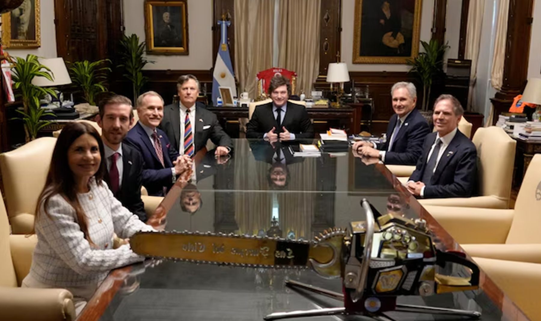 Milei se reunió con Christopher Landau para discutir la Ley sobre Malvinas