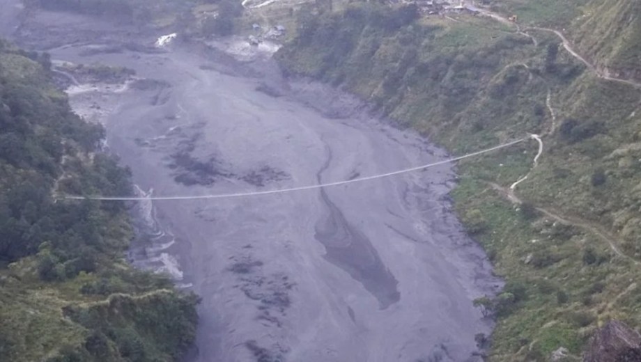 Inundaciones en Nepal arrasó decenas de casas. Foto: EFE/EPA/NTNC-MCAP. 
