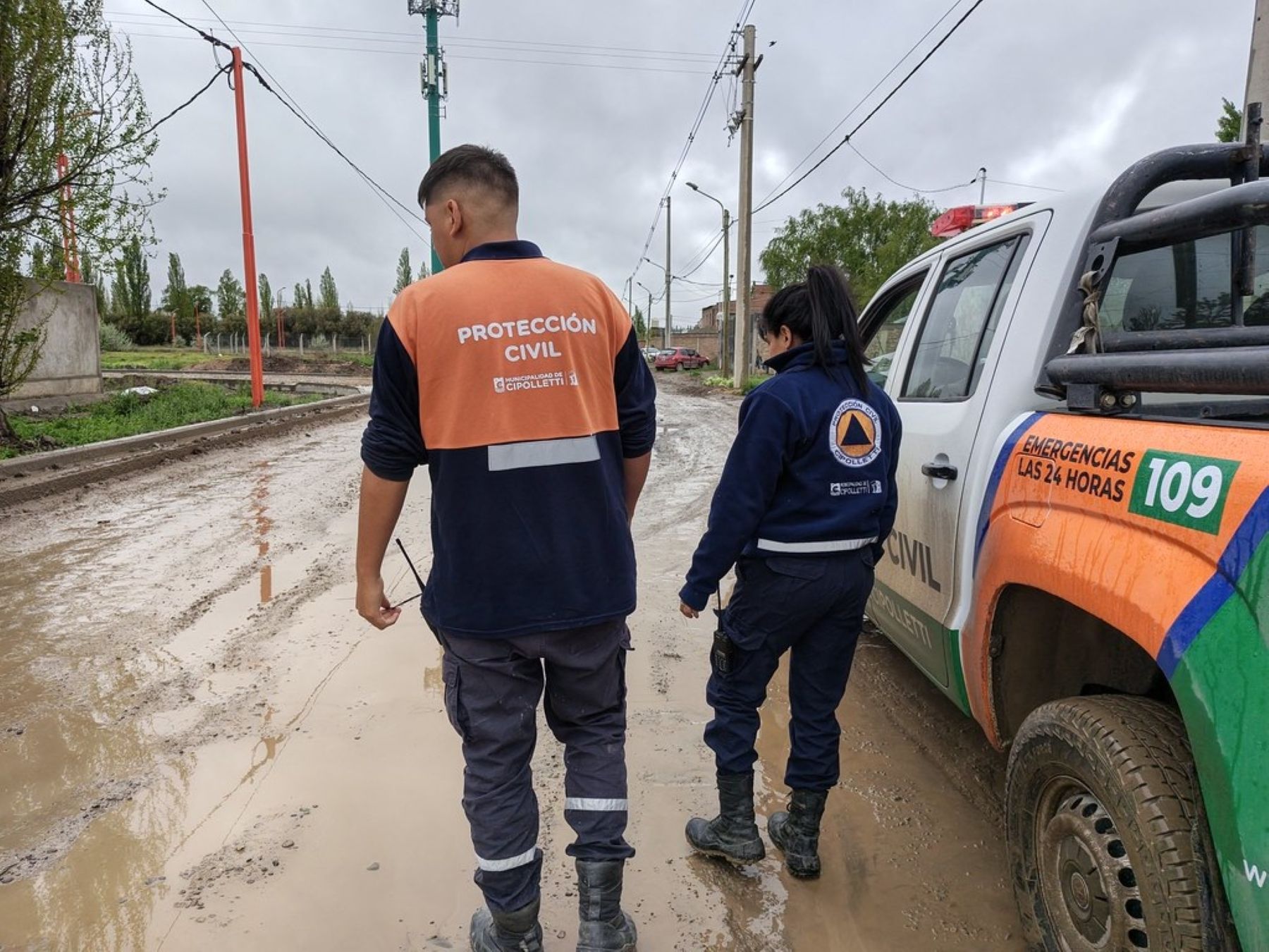 Cipolletti implementa un plan de limpieza por lluvias persistentes