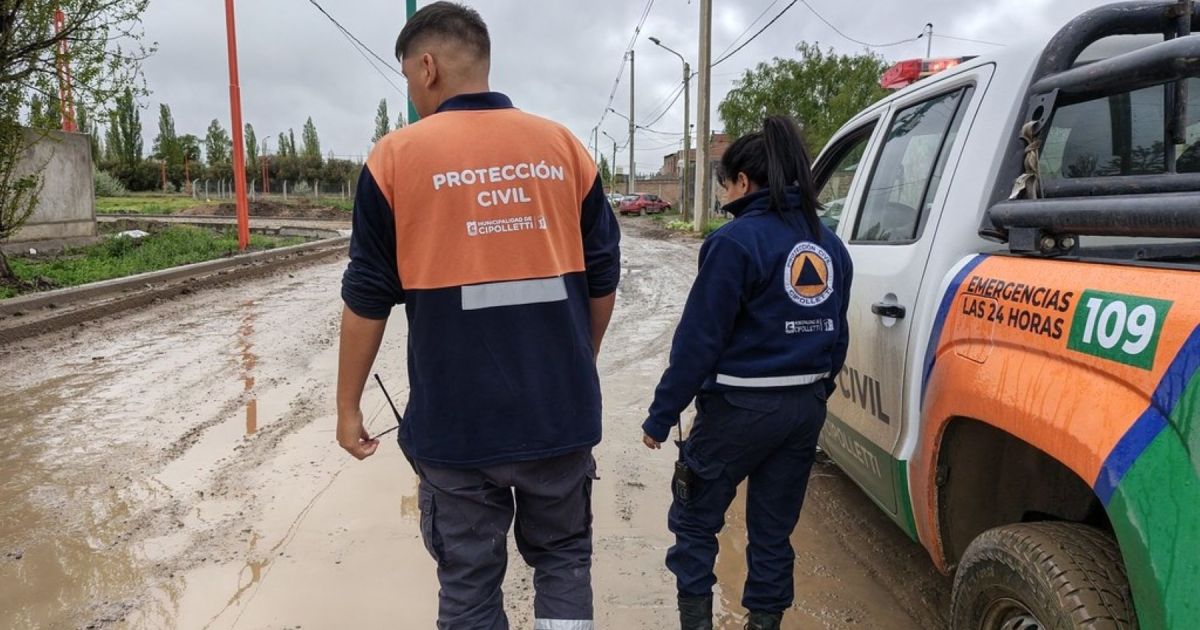 Cipolletti implementa un plan de limpieza por lluvias persistentes
