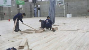 Neuquén renueva el piso de básquet del gimnasio Gigante del Este: cuándo estaría terminado