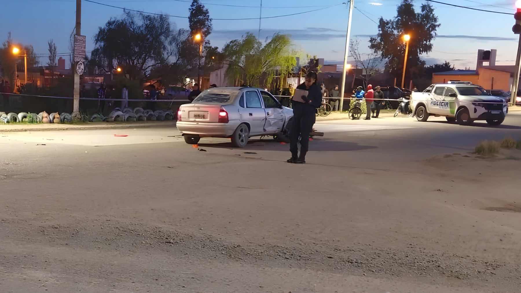 Un joven motociclista de 17 años falleció en un accidente en Viedma