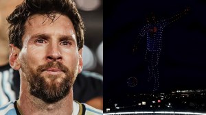 Los mejores memes por el show de drones en la despedida de Lionel Messi: «El video del año»
