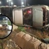 Imagen de Fuerte autovuelco en la Autovía Norte en Plottier: el conductor resultó herido y fue hospitalizado