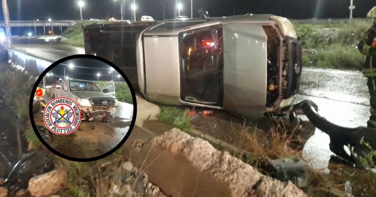 Volcó una camioneta en Plottier: el conductor fue hospitalizado
