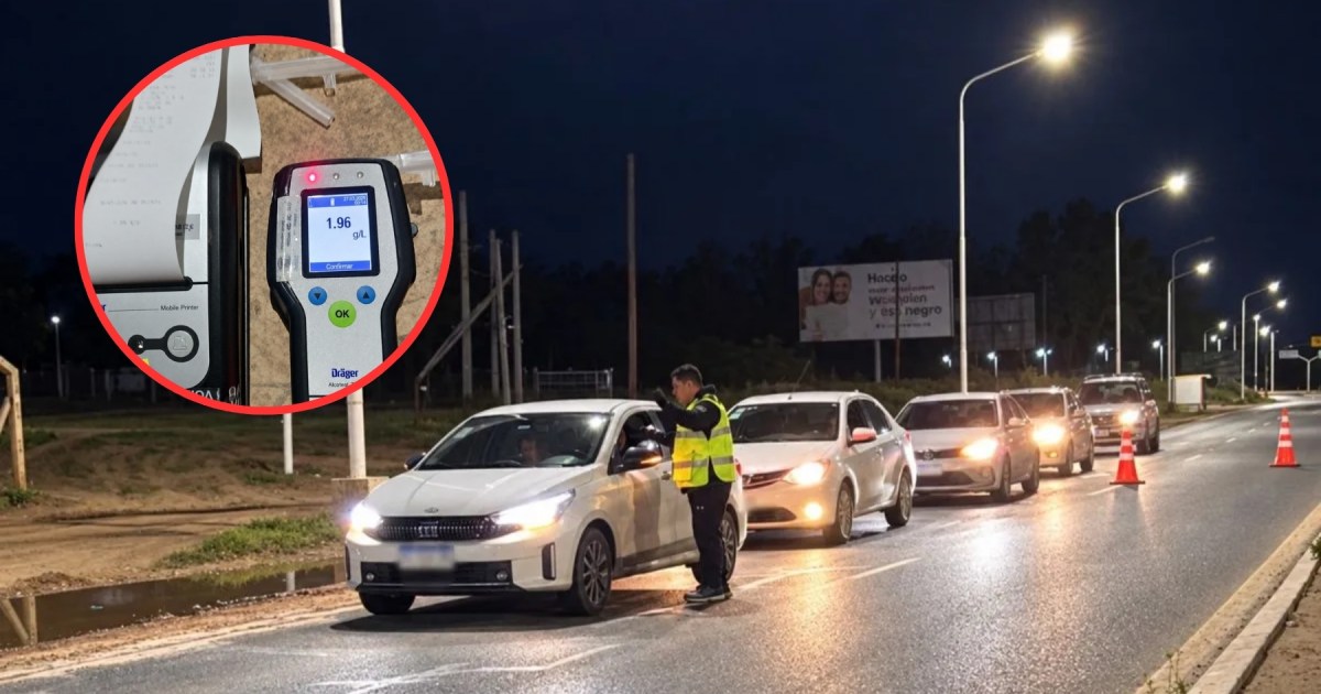 Operativo en Ruta 7: más de 20 conductores dieron positivo en alcoholemia