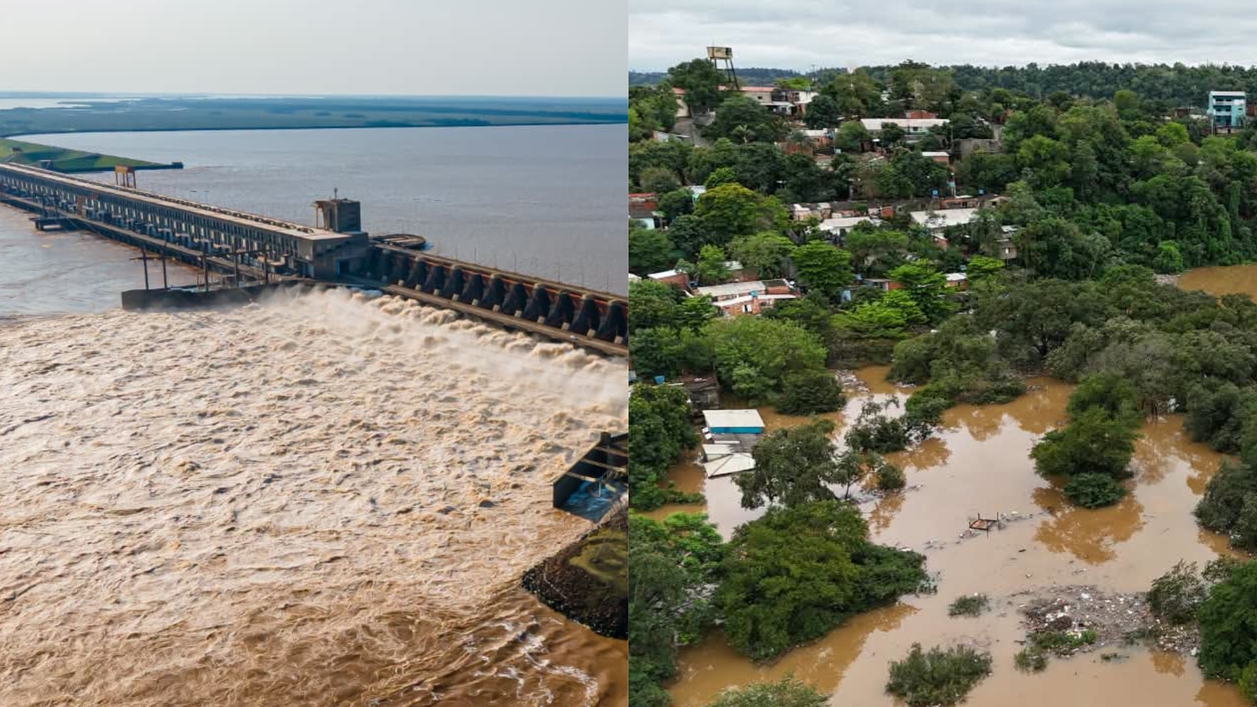 Crece el río Paraná: abren compuertas de represas por alerta de El Niño