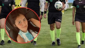 Dolor en Río Negro por la árbitra que murió en un choque en moto cuando iba a dirigir un partido: «Volá alto»