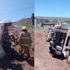 Imagen de Alarma en Ruta 7: un camión desbarrancó y volcó tras el desmoronamiento de un talud en Añelo este jueves