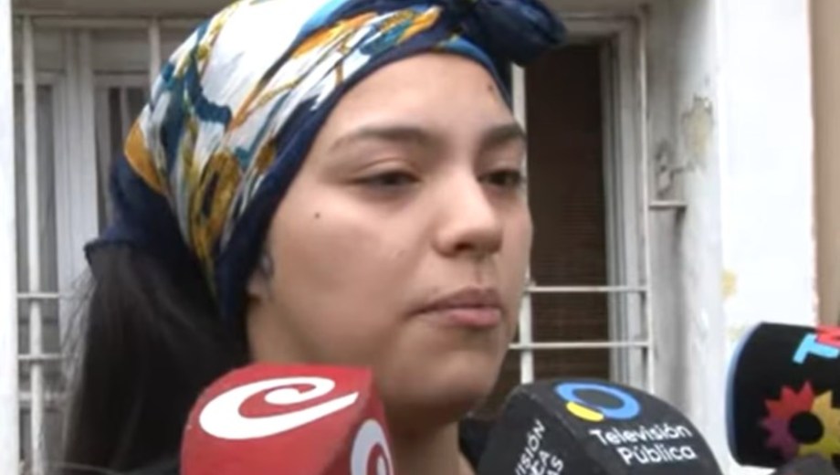 Quimey, hija de Jorge “Locomotora” Castro. Foto: Gentileza captura LN+. 