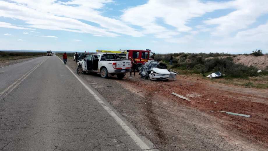 Accidente fatal sobre la Ruta 151., cerca de Catriel. Foto: Gentileza. 