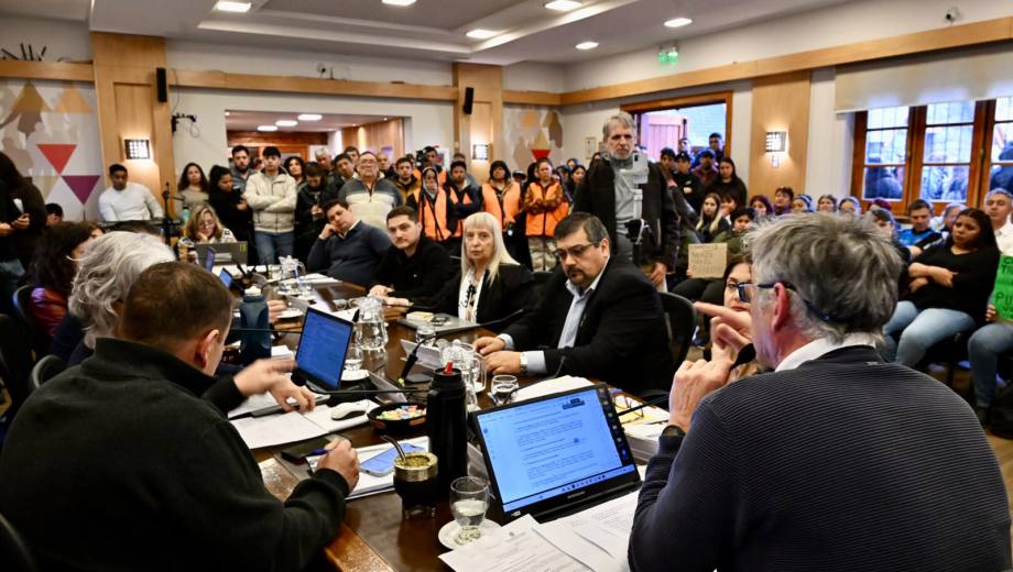 En el Concejo de Bariloche se vivió un clima de tensión por la actualización del módulo fiscal. Foto: Chino Leiva