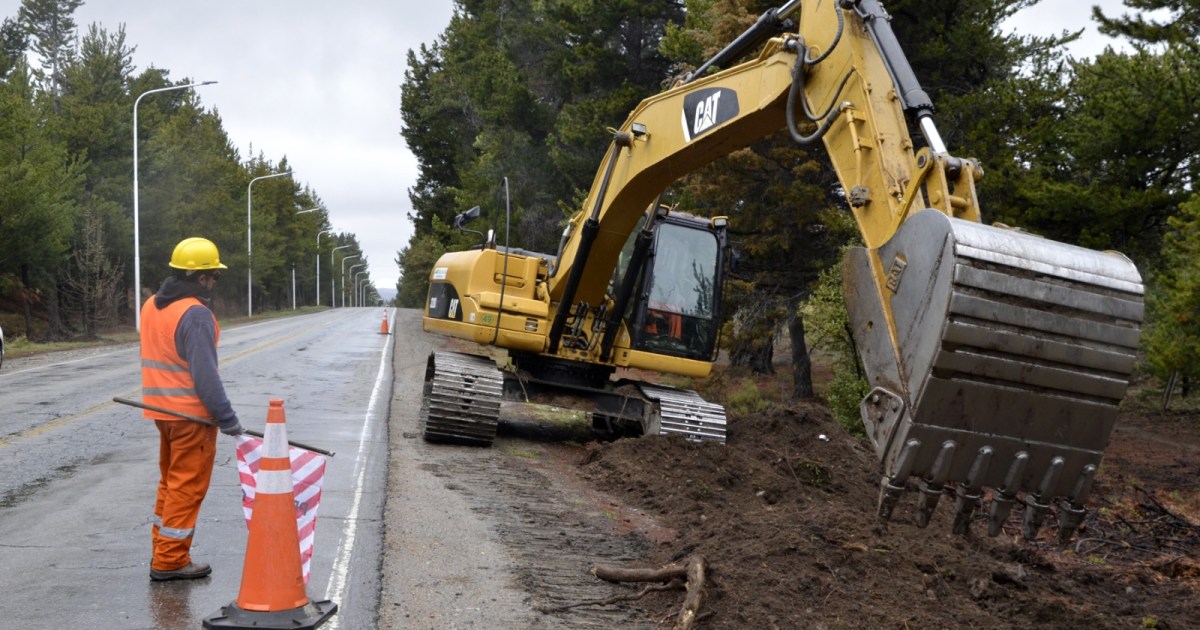 Comienzan las obras en la ruta al aeropuerto de Bariloche con 3.800 vehículos diarios proyectados