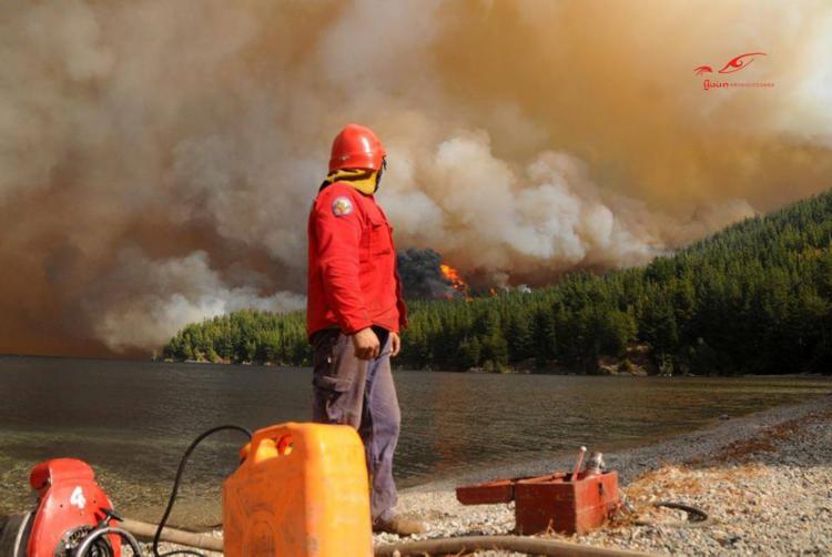 El incendio forestal en imágenes - Diario Río Negro